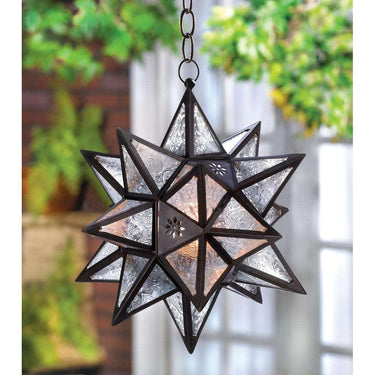 Hanging Moroccan Star Lantern - The Fox Decor